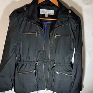 Marc New York by Andrew Marc Black Utility Jacket - Gold Hardware Size S